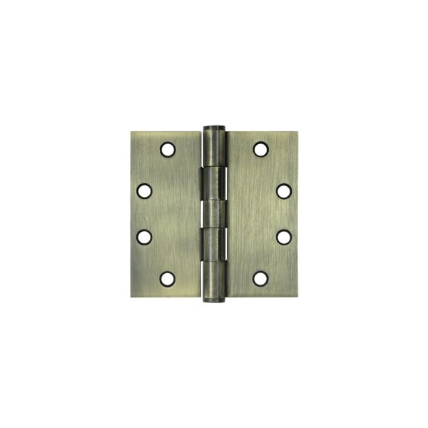 S45 HD Square Hinges Antique Brass, 10PK